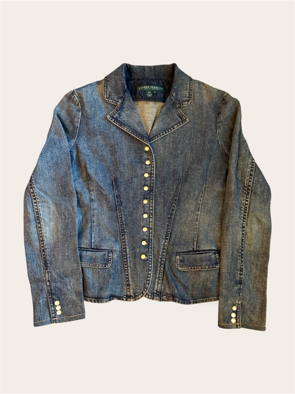 Ralph Lauren - Lauren Jeans Co. Women's Blue Denim Blazer Jacket
